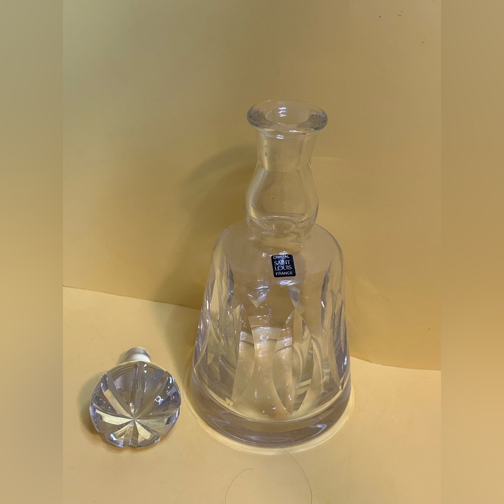 Vtg. SAINT-LOUIS French Cut Crystal JERSEY Liquor Decanter St. Louis